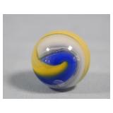 Akro Agate Blue & Yellow Popeye Marble 0.637'
