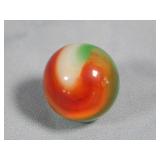 Akro Agate Red & Green Popeye Marble 0.635'