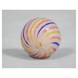 Antique CLAMBROTH Blue/Pink/Green Marble 0.753'