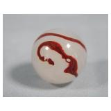 Akro Agate Silver Oxblood Marble 0.602'