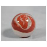 Akro Agate Silver Oxblood Marble 0.651'