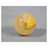 Akro Agate Yellow Popeye Marble 0.625'