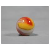 Akro Agate Red/Orange/Yellow Popeye Marble 0.769'