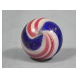Antique PEPPERMINT Swirl Marble 0.919'