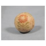 Antique unglazed China Flower etc. Marble 0.876'