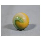 Akro Agate Yellow & Green Popeye Marble 0.621'
