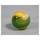 Akro Agate Yellow & Green Popeye Marble 0.612'