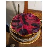 TraYs and silver plate.