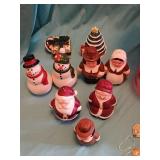 Box of salt and pepper shakers, Santa Claus