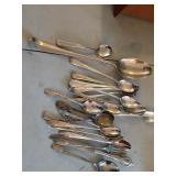 Misc flatware silver plate