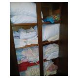 Contents of the wardrobe bedding sheets more.