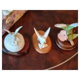 3 piece hummingbird, one music box.