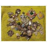 Bag of jewelry parts rhinestones