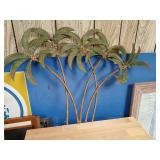 Metal Palm tree wall hanging dï¿½cor 28' wide by 19
