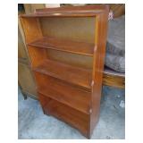 Cherry bookcase vintage 27 inches wide 51.5 tall.