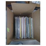 Box of records, classic music, mostly
