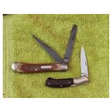 2 knives, browning and old timer, 4 and 3 inch.