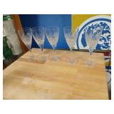 5 Royal Dalton crystal stems.