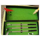 Miniature novelty Golf set inbox.