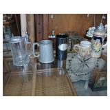 5 pieces beer Steins mugs.
