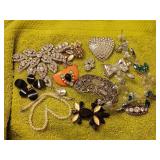 Bag of jewelry parts rhinestones