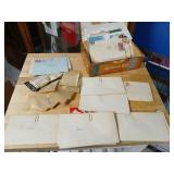 Cigar Box full of stamps from around the world.