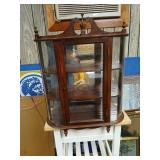 Wall curio 20 inches by 26 inches tall.