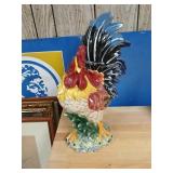 Sixteen inch tall ceramic rooster