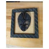 Unusual mask framed art 9.5 / 10.5.