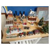 Miscellaneous Christmas houses, trees figures.