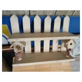 Wood birdhouse , shelf 18 by 15.5 inches