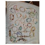 Bag of custom-made bracelets.