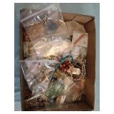 Box jewelry parts , making beads  glass