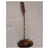 Large 15.5 inch serving silver plate ladle.