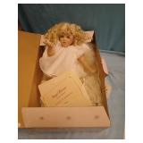 Ashton Drake doll angel kisses in box with COA