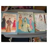 3 paper doll books gone with the wind & more