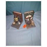 Pair of nautical heritage mint bookends.