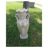 Blinged out huge floor vase 39.5' tall excellent