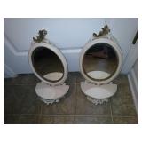 2 hand painted sconce shelves euromarchi mirror