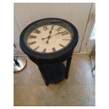 Clock table battery operated 17 x 26 tall untested