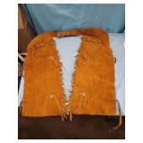 Vintage Sears leather kids chaps