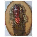 Native American sculpture wood t and jt Strum
