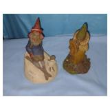 2 Clark gnomes 6 and 6.5 tall