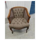 Vintage quality upholstered armchair French style