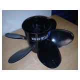Unused six gun boat motor propeller 14 inches.
