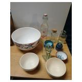 Cat skating bowl bottle, pottery more.