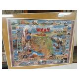 The American west framed picture 36 x 30