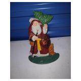 Cast iron, Santa Claus doorstop.