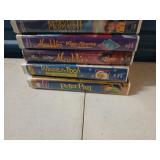 6 Disney VHS movies in cases