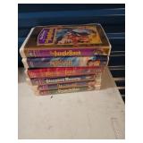6 Disney VHS movies in cases